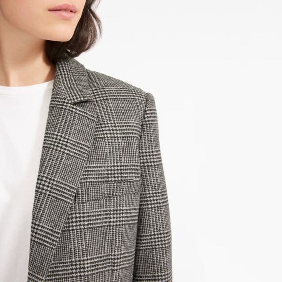 Everlane The Oversized Blazer - Glen Plaid Size 14 - Picture 3 of 8